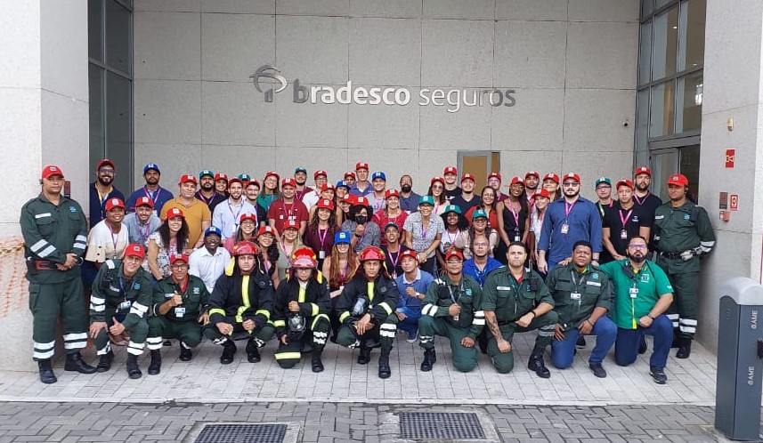 Bradesco Seguros em Simulado de Abandono de Área 2023